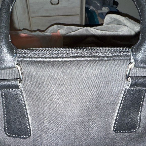 Lancome Black Satchel with Silver Hardware - Picture 5 of 6